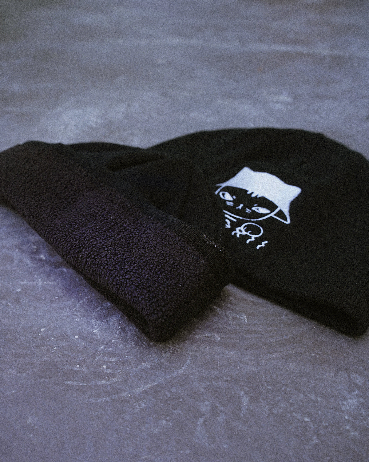 Cotton Beanie | Spider Lily | Black