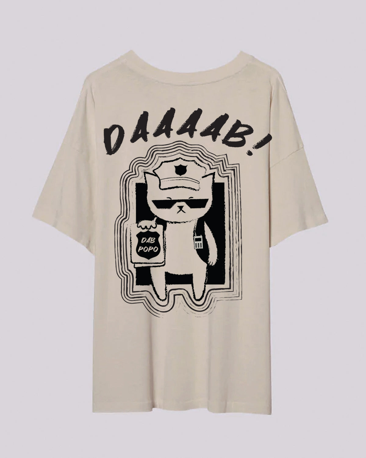 DAAAB POPO /// Oversized Tee /// Undyed Cotton (Cream)