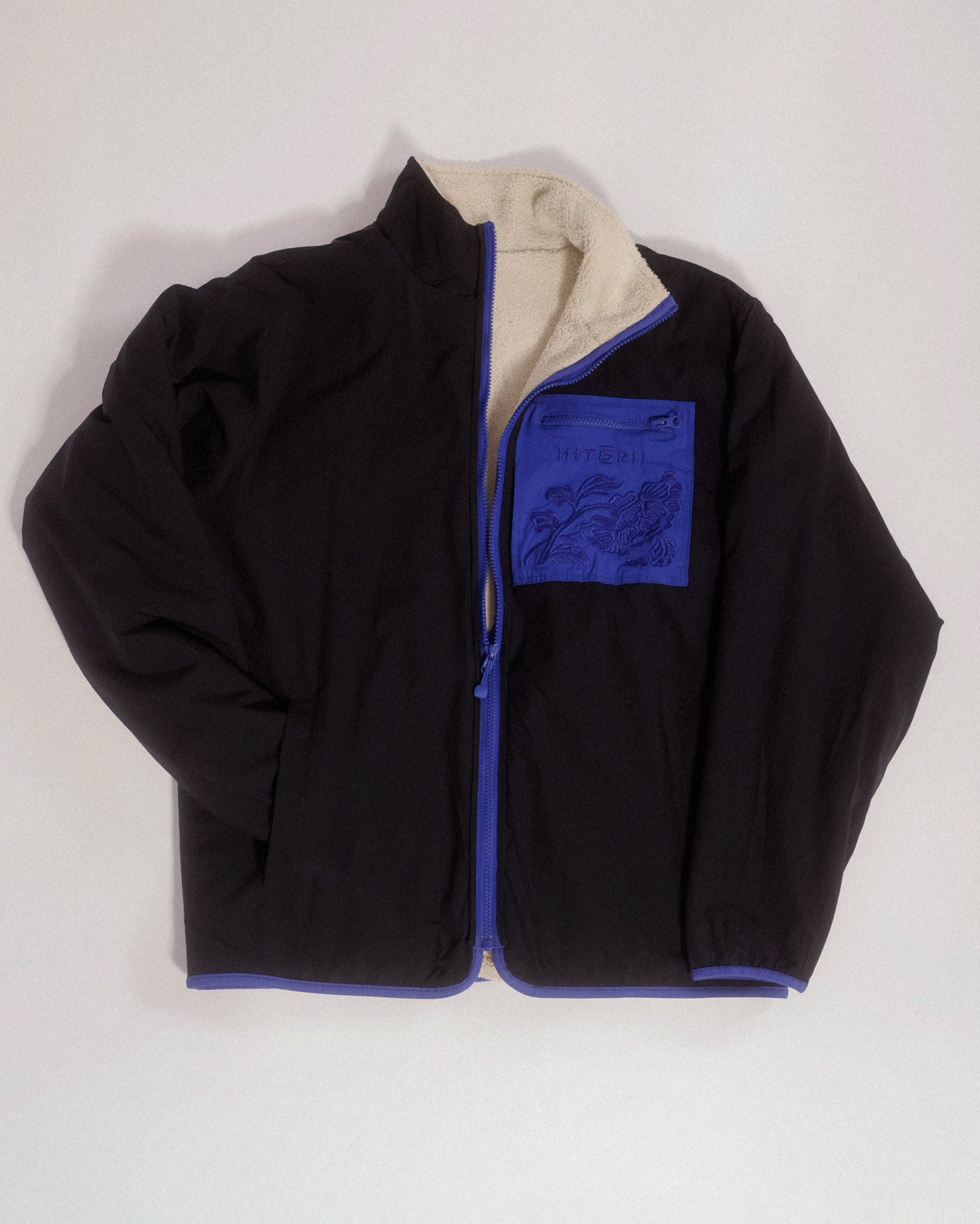 Peonies Jacket | Reversible Fleece