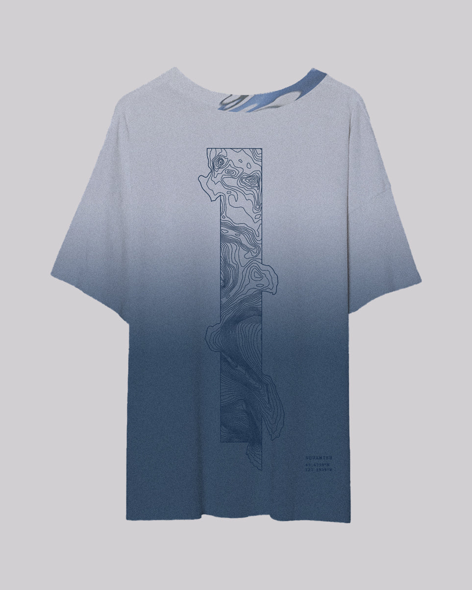 LIMITED Topo Gradient | Oversized Tee | Squamish