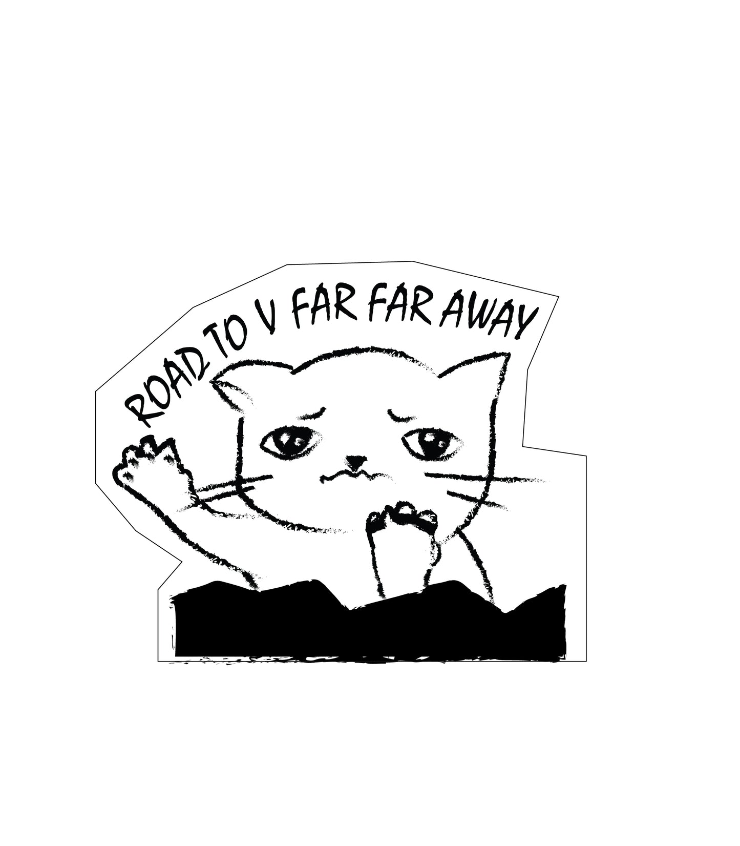 Road to V Far Far Away /// Sticker