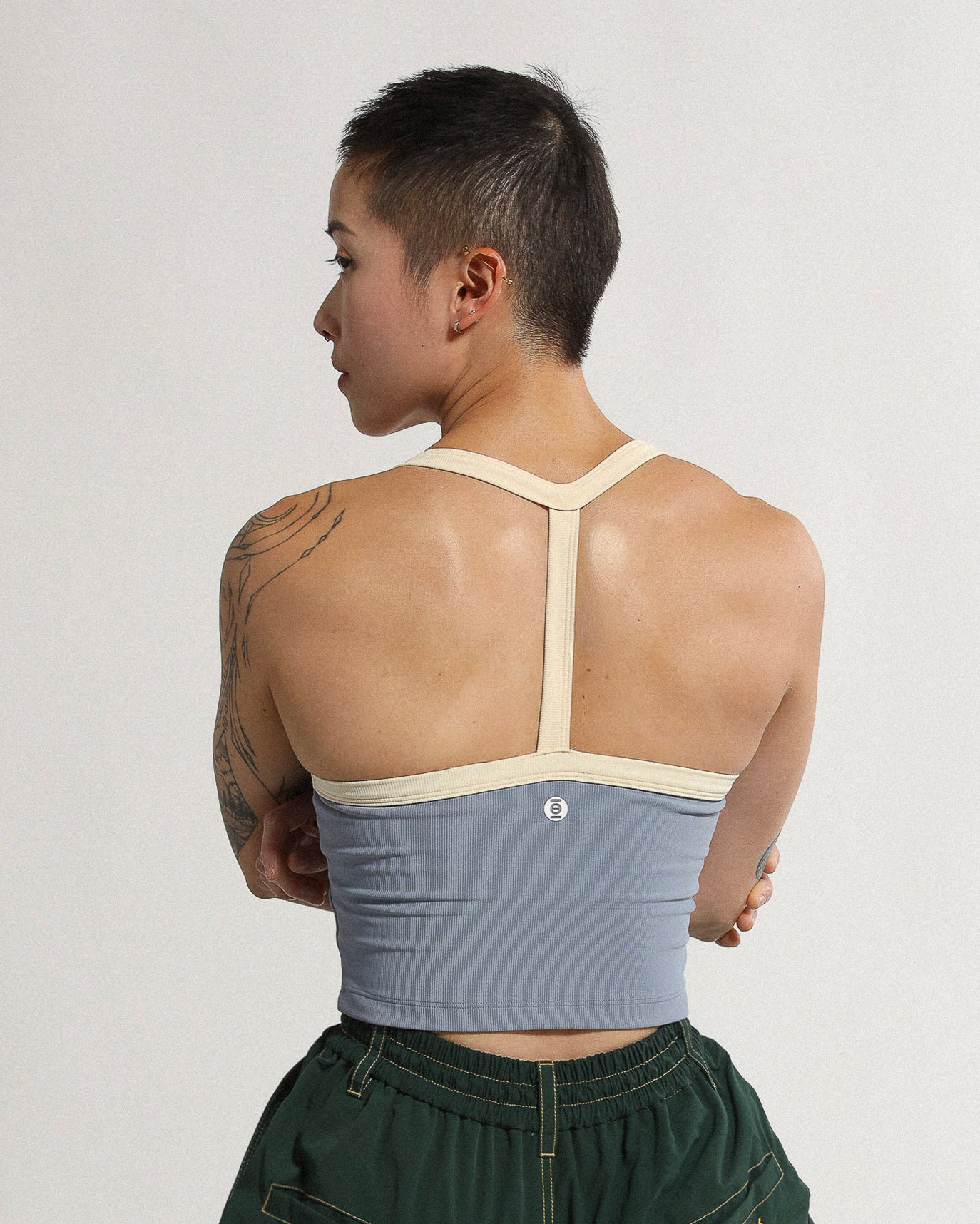 Minimal Tank | Padded | Turquoise x Fog