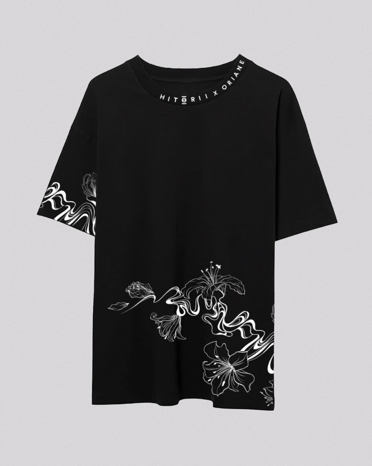 Oriane Collab | Oversized Tee | Charcoal – Hitorii