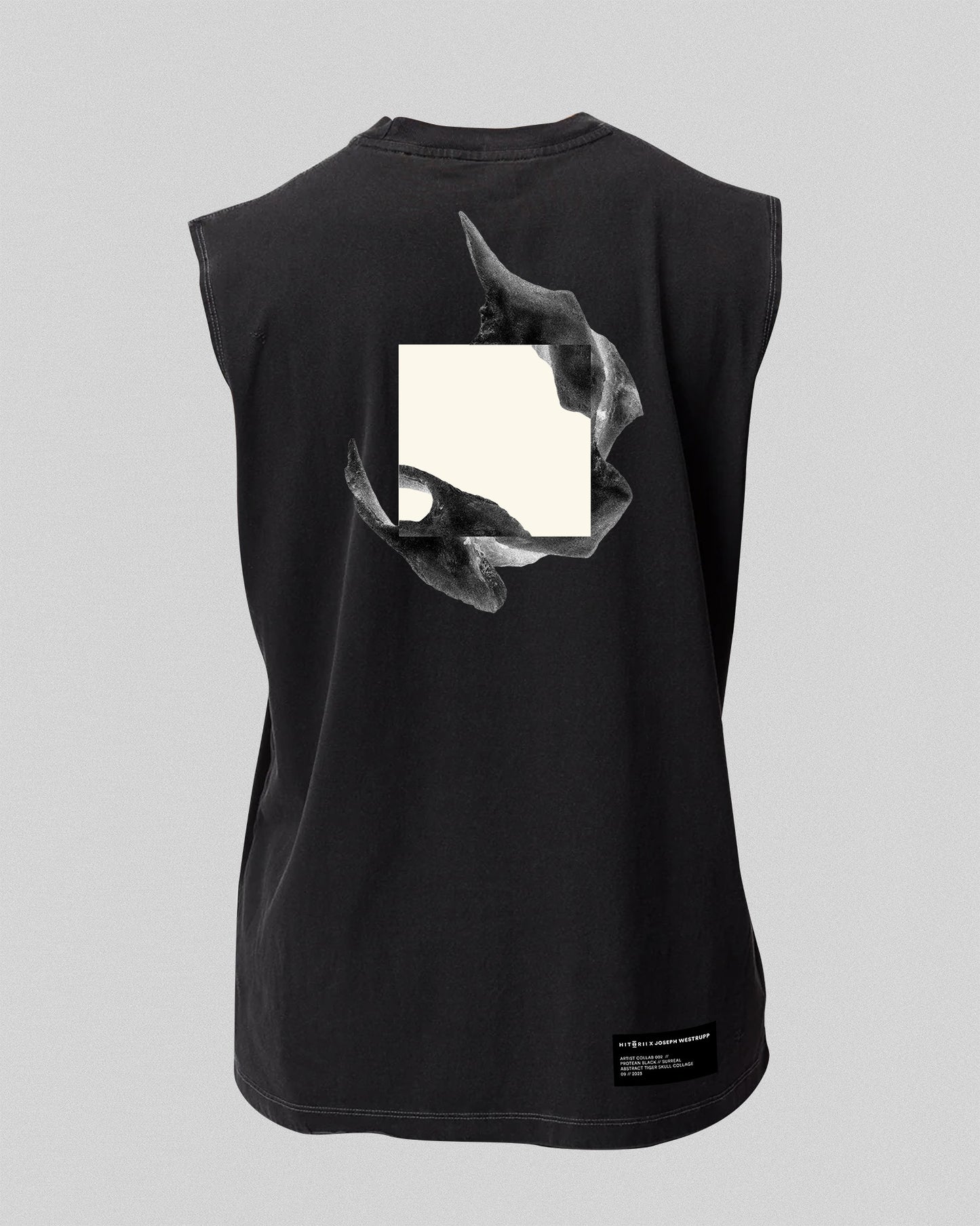 Protean Muscle Tank /// Oversized Vintage Black /// Hitorii x Joseph Westrupp