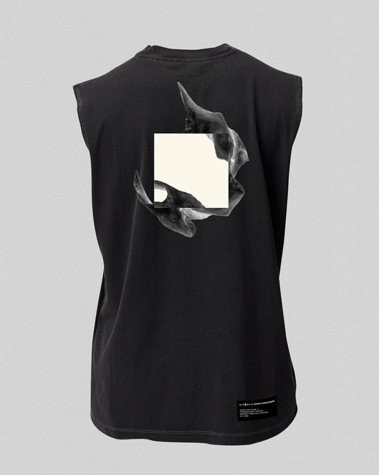 Protean Muscle Tank /// Oversized Vintage Black /// Hitorii x Joseph Westrupp