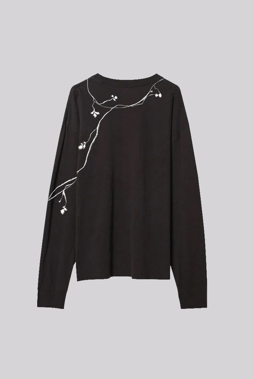 Entangled Fragaria | Long Sleeve | Black x White