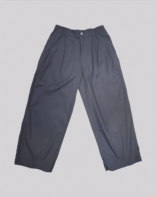 Pleated Work Pants | Steel