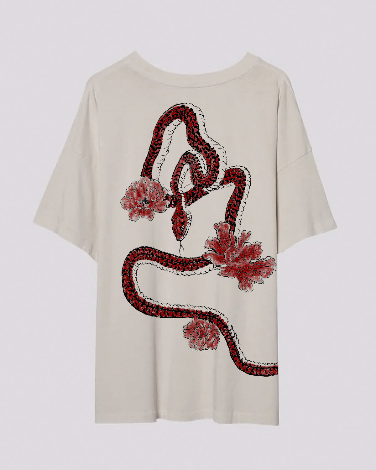Year of the Snake | Oversized Tee | Light Cream