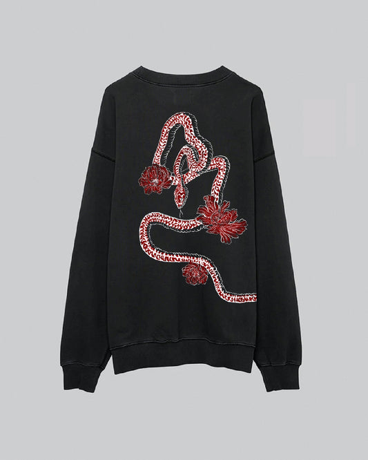 Year of the Snake | Crewneck | Vintage Black