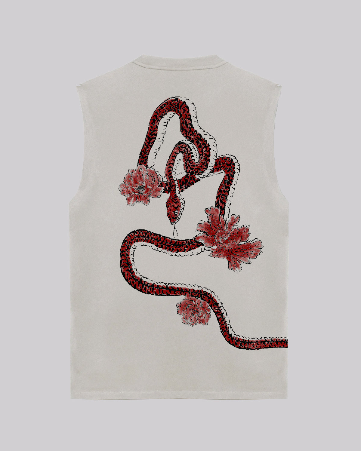 Year of the Snake | Muscle Tank | Light Cream