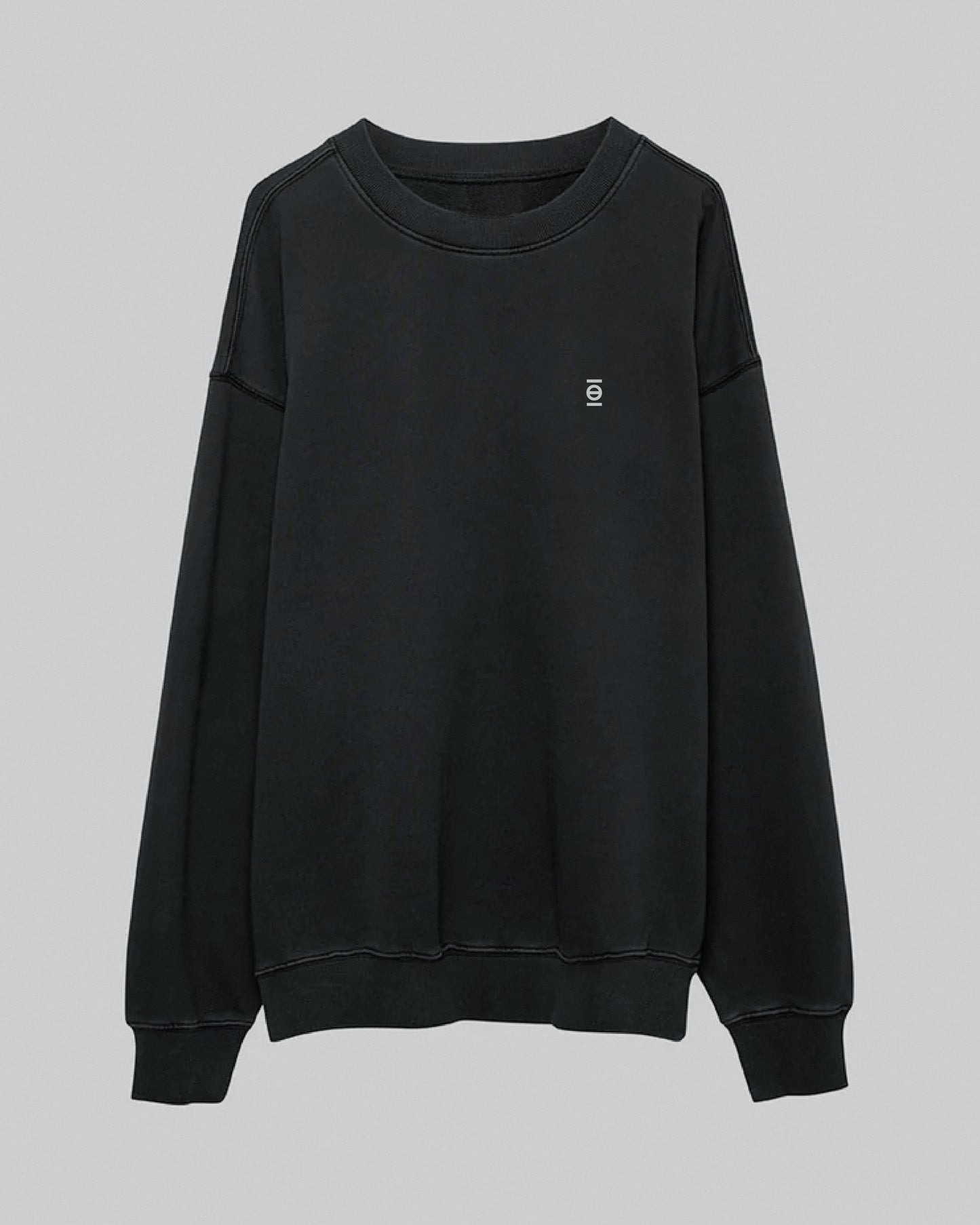 Hitorii Origins Oversized Crewneck/// Vintage Black /// Granite x Bishop