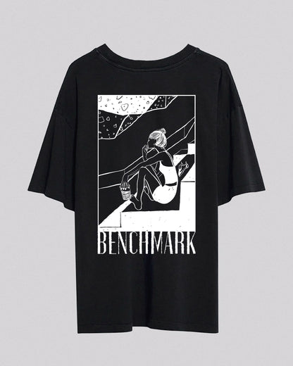 Hitorii X Benchmark Collab | Oversized Tee | Black