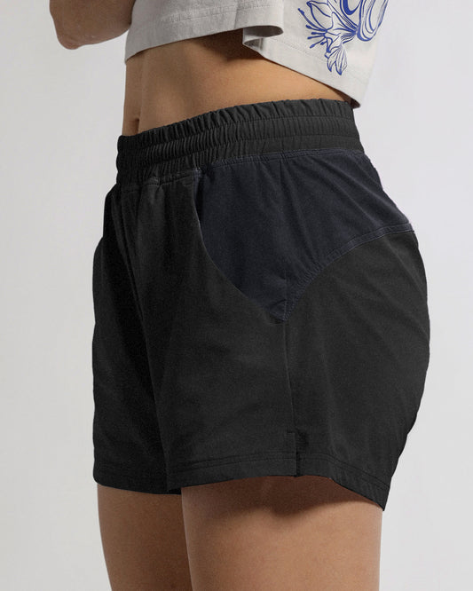 Comp Shorts | 3" & 6" Black | Peonies