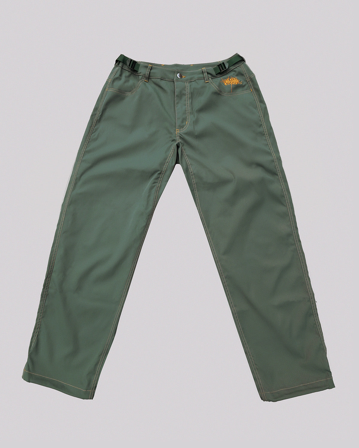 Bouldering Pants | Army Green | Contrast Stitch