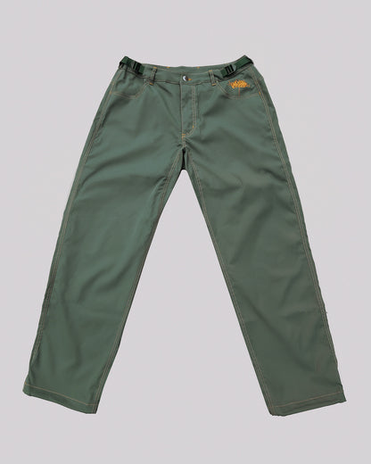 Bouldering Pants | Army Green | Contrast Stitch
