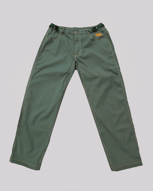 Bouldering Pants | Army Green | Contrast Stitch