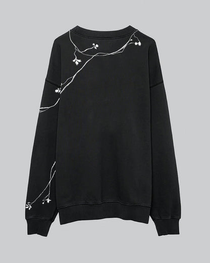 PRE-ORDER | Entangled Fragaria | Crewneck | Black x White