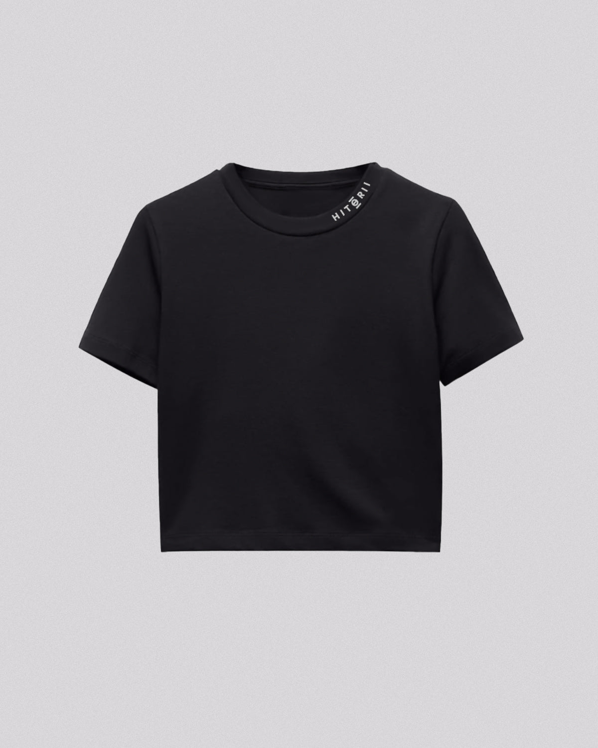 Don't Look | Crop Tee | Charcoal