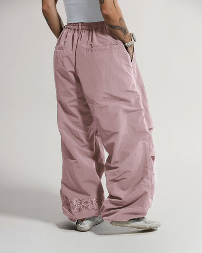 Fleece Shell Pants | Mauve | Peonies