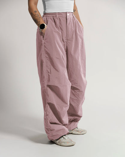 Fleece Shell Pants | Mauve | Peonies