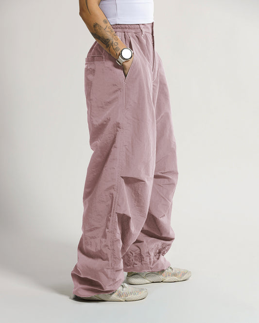Fleece Shell Pants | Mauve | Peonies