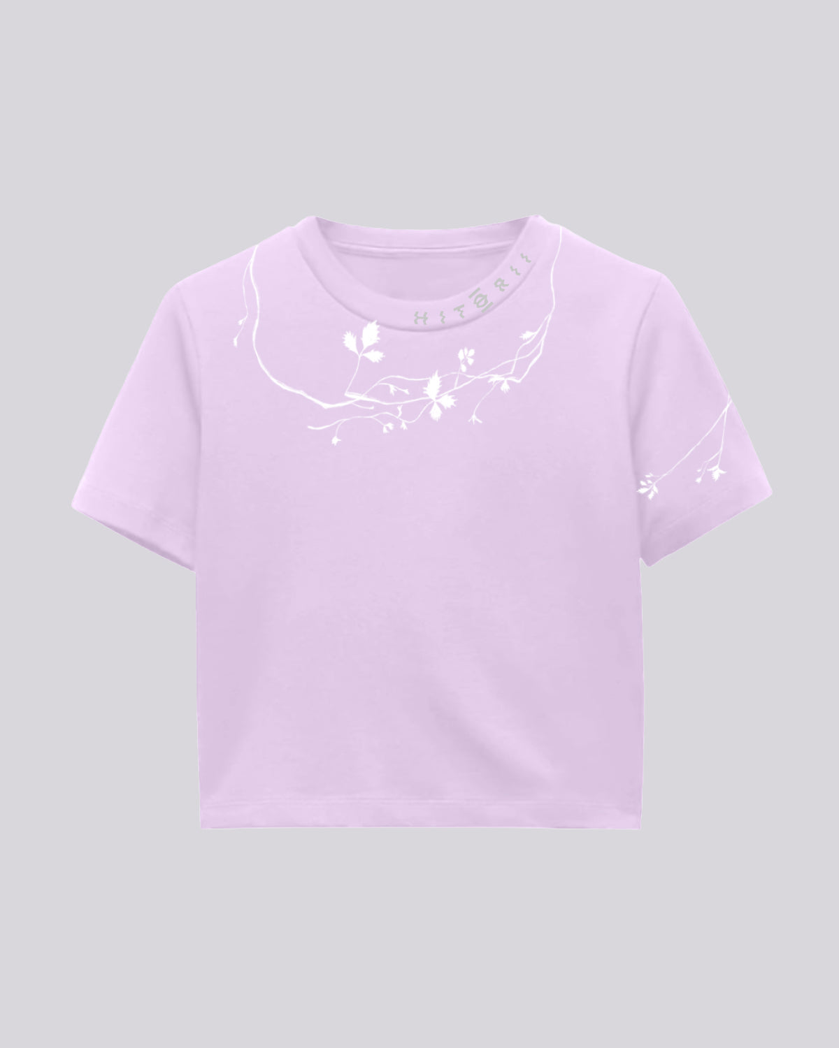 Entangled Fragaria | Crop Tee | Lilac