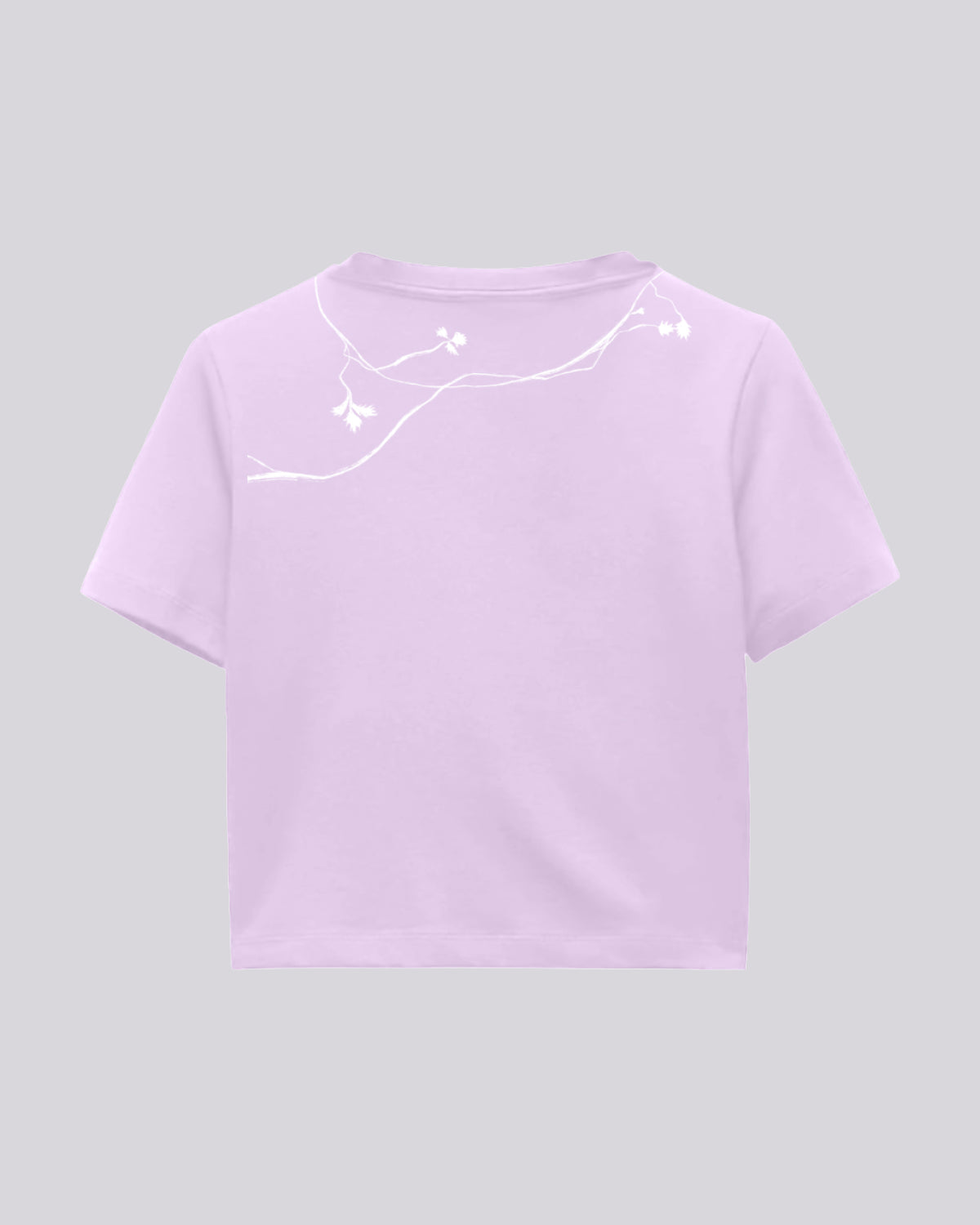 Entangled Fragaria | Crop Tee | Lilac