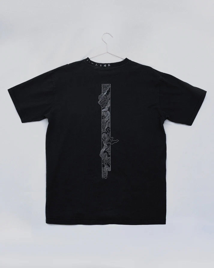 PRE-ORDER | Solo Growth | Oversized Tee | Black + Reflective Gray