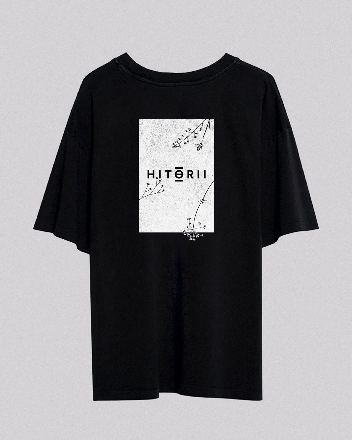 Hitorii /// Heavyweight Oversized Tee /// Black