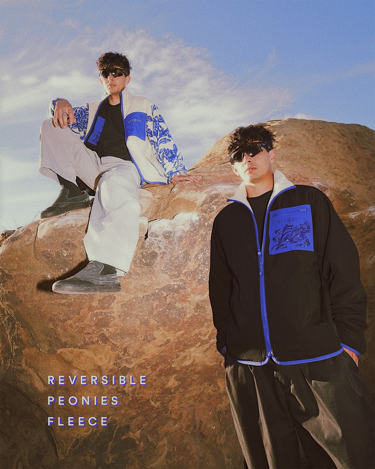 Peonies Jacket | Reversible Fleece