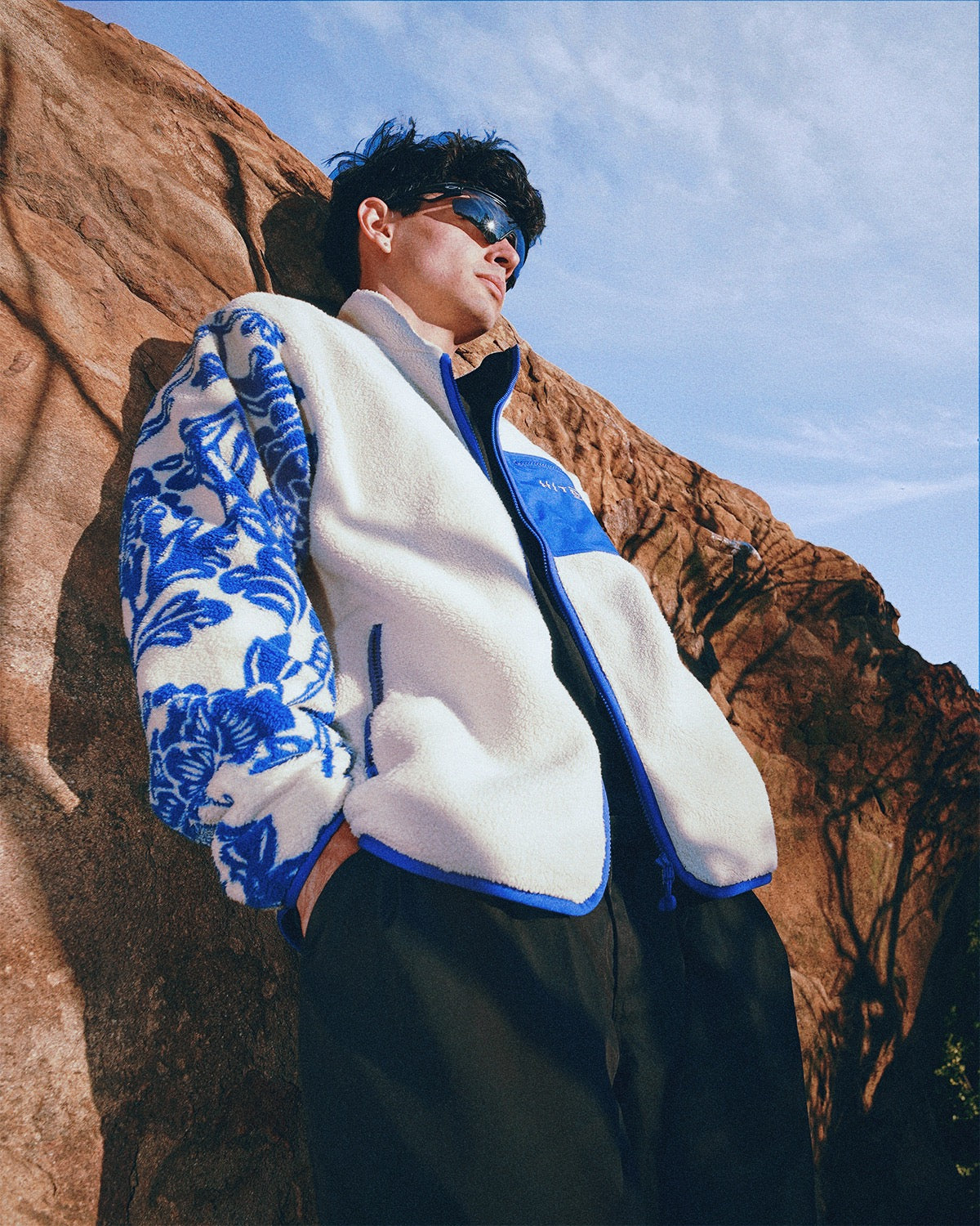 Peonies Jacket | Reversible Fleece