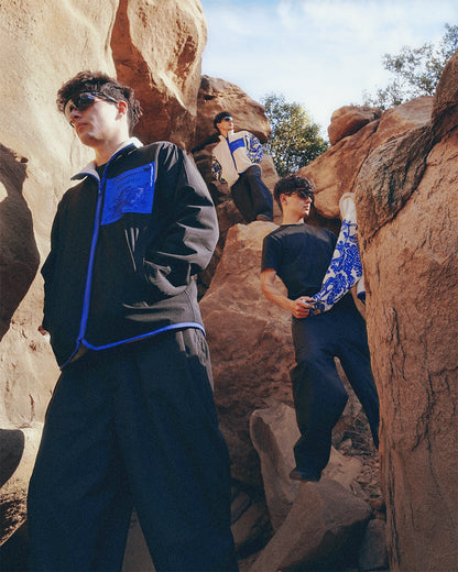 Peonies Jacket | Reversible Fleece