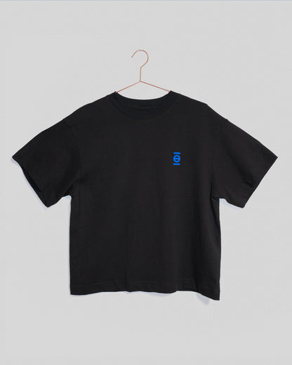 Hitorii Trash Tee 2.0 /// Black x Blue /// Boxy Cut /// Crashpad Mao