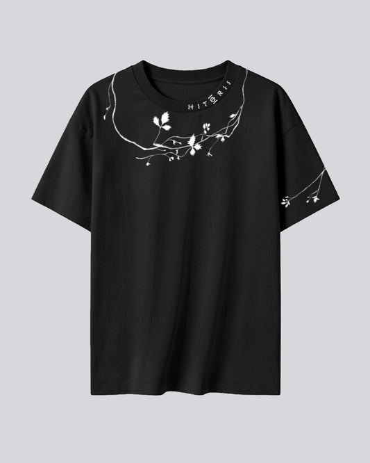 Entangled Fragaria | Oversized Tee | Charcoal