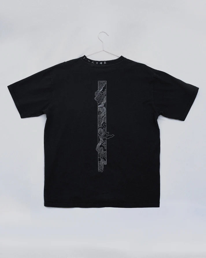 PRE-ORDER | Solo Growth | Boxy Tee | Black + Reflective Gray