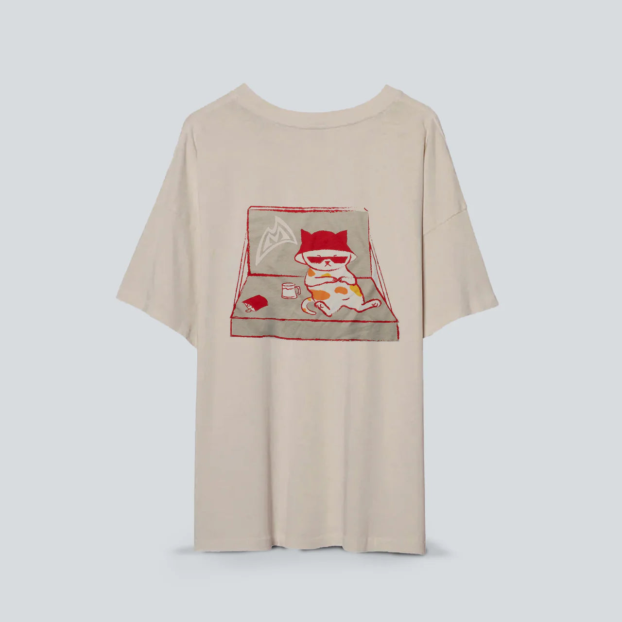 Mad Rock x Hitorii | Oversized Tee | Lounging Mao | Cream