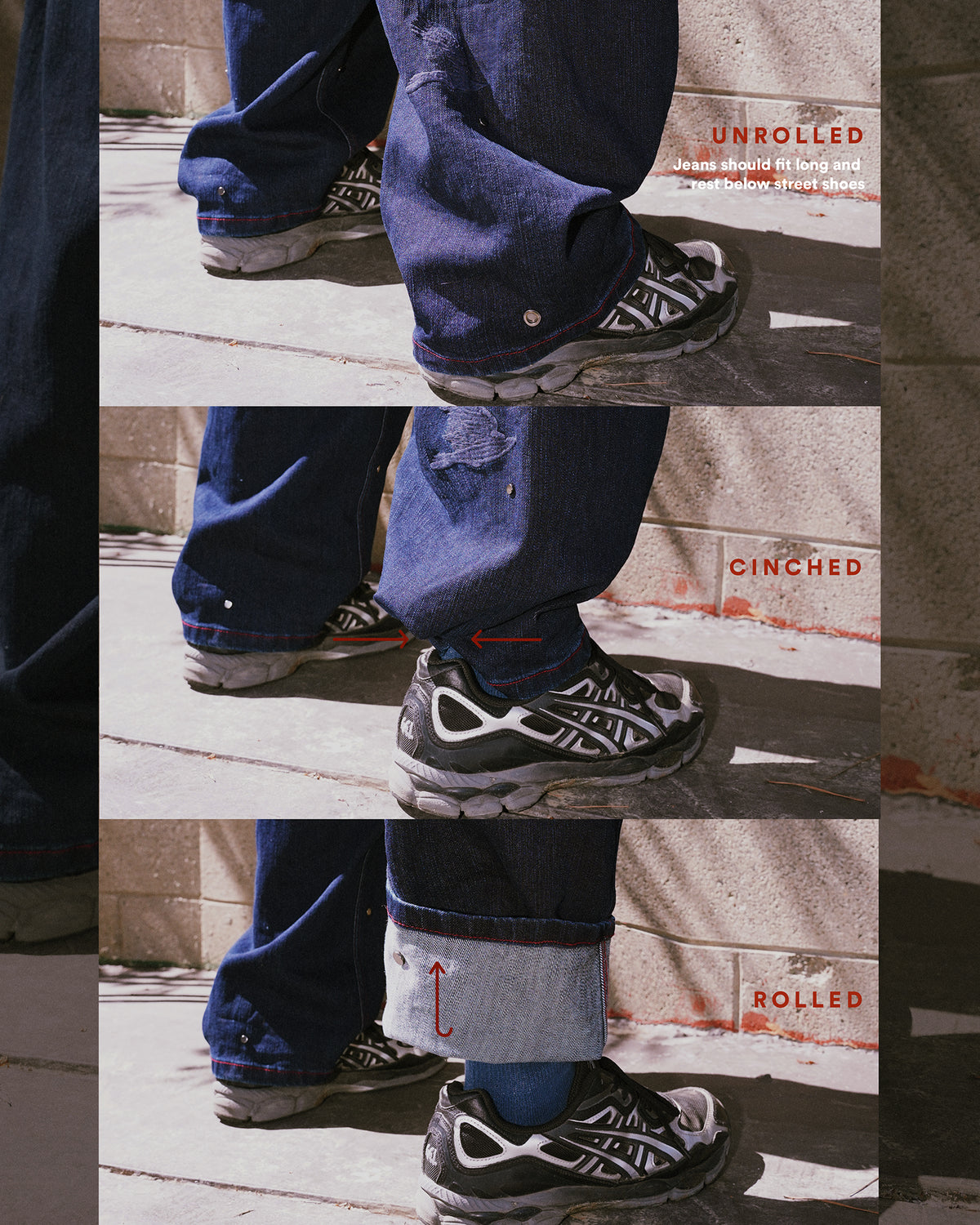 Baggy Sashiko Jeans | Denim