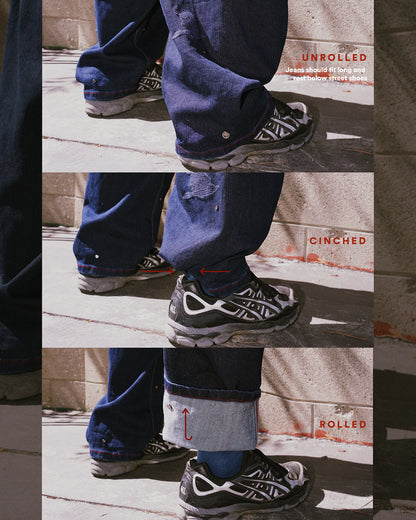 Baggy Sashiko Jeans | Denim