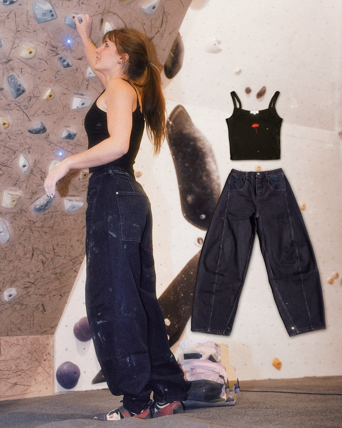 Baggy Sashiko Jeans | Denim