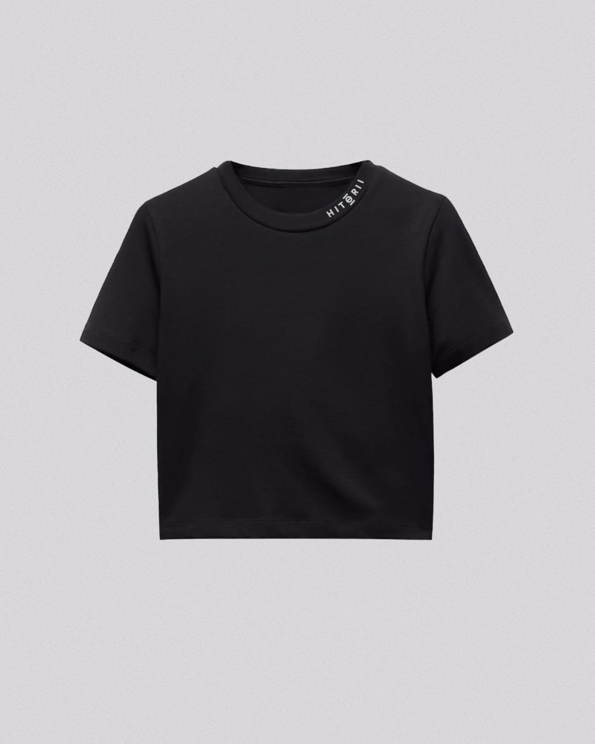 Just Tape It | Crop Tee | Charcoal