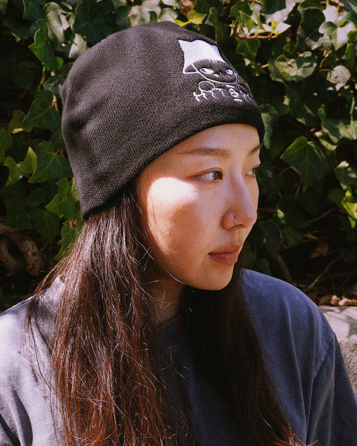 Cotton Beanie | Mao | Black