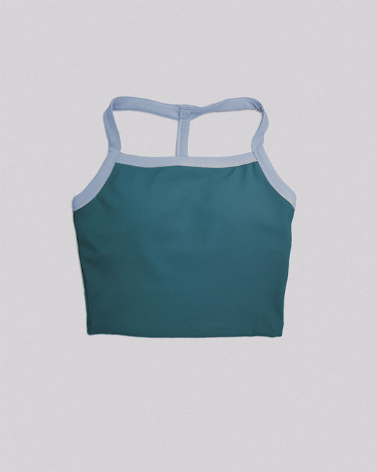Minimal Tank | Padded | Turquoise x Fog