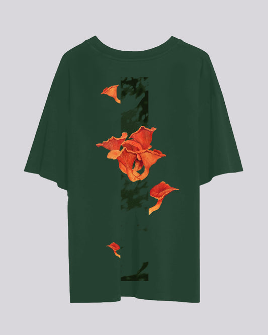 PRE-ORDER | Oriane Chanterelle | Oversized Tee | Forest Green