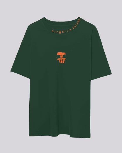 PRE-ORDER | Oriane Chanterelle | Oversized Tee | Forest Green