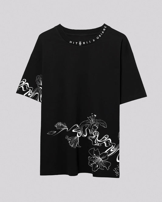 Oriane Collab | Oversized Tee | Charcoal