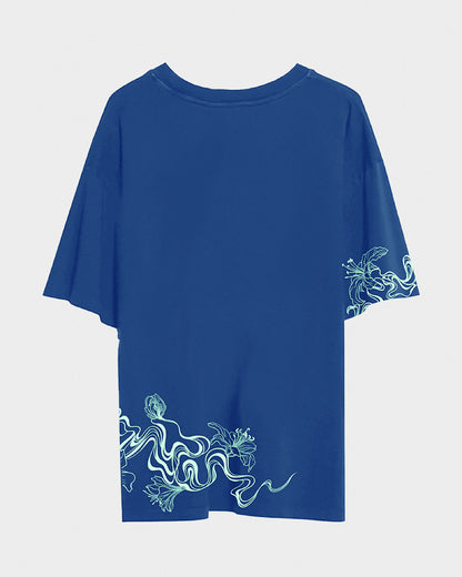 PRE-ORDER | Oriane Lily | Oversized Tee | Cobalt Blue