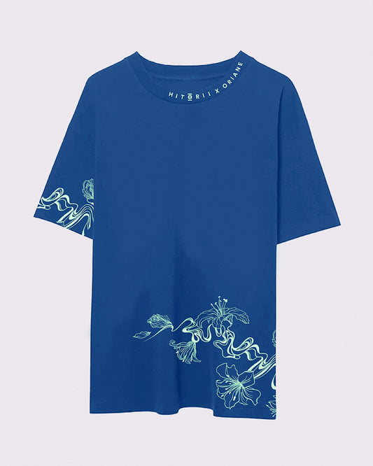 PRE-ORDER | Oriane Lily | Oversized Tee | Cobalt Blue
