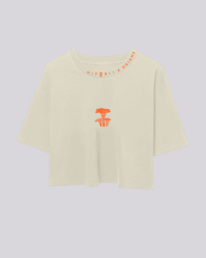 PRE-ORDER | Oriane Chanterelle | Crop Tee | Sand