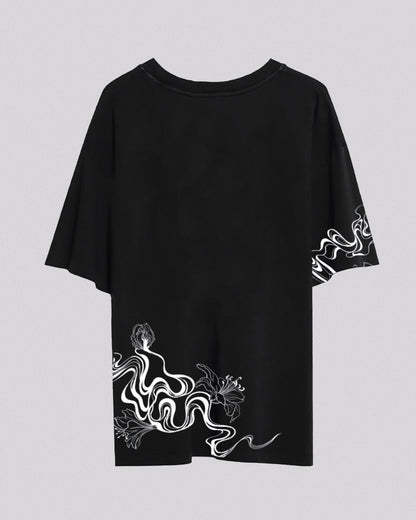 Oriane Collab | Oversized Tee | Charcoal