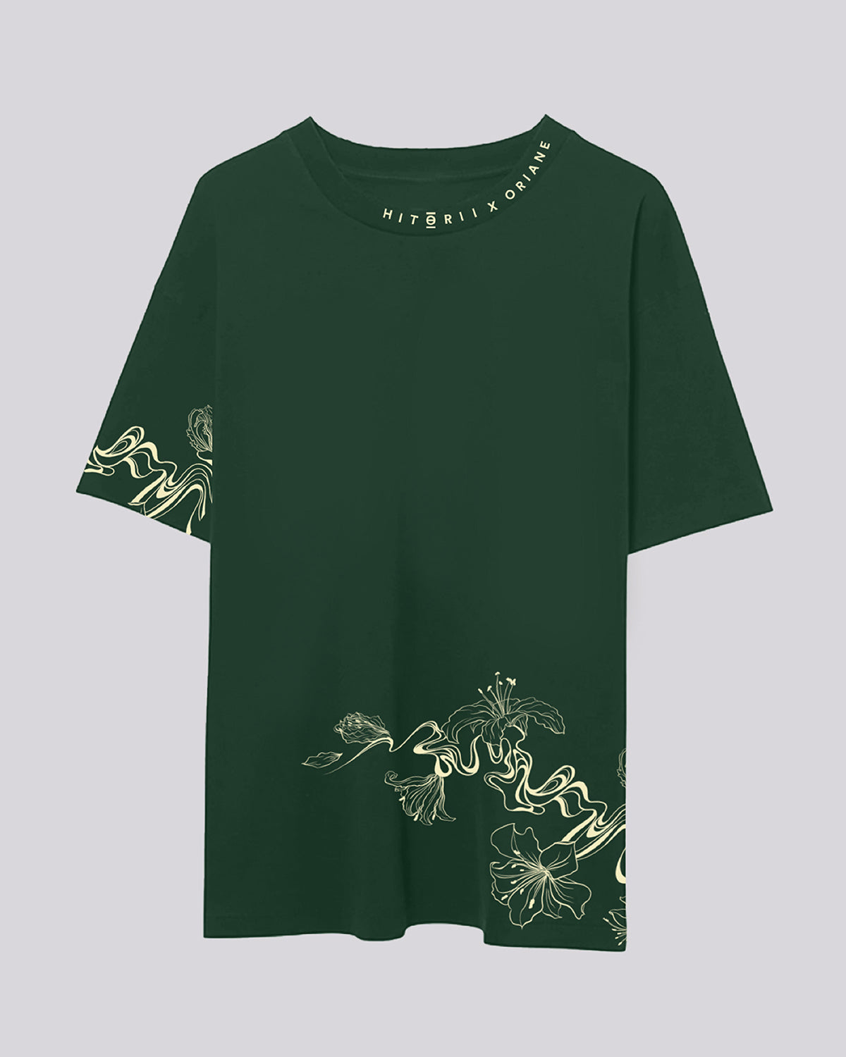 PRE-ORDER | Oriane Lily | Oversized Tee | Forest Green
